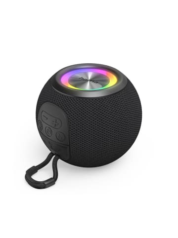 Hama Ball Shape Speaker Bluetooth Lautsprecher, 5 LED in Schwarz