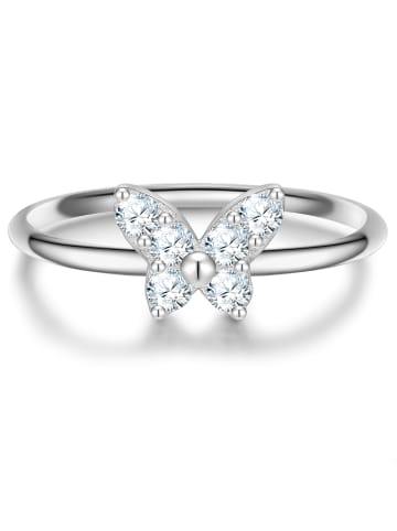 Glanzstücke München Ring Schmetterling aus Sterling Silber mit Zirkonia in silber