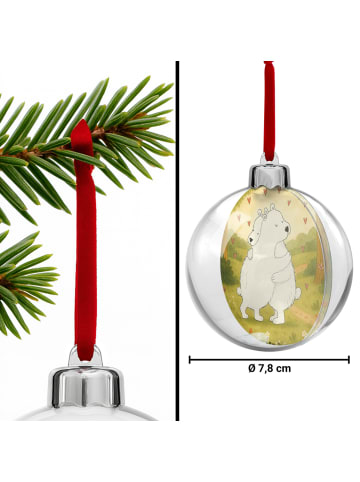 Mr. & Mrs. Panda weihnachtsbaumkugel Eisbär Umarmen Design ohne ... in Weiß