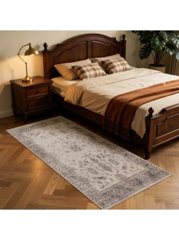 Kurzflor Teppich Inka 1143 Läufer in Beige