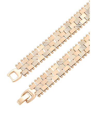 faina Women Segmented Link Bracelet in Rose Gold