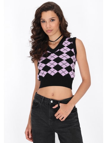 myMo ROCKS Vest in black lilac