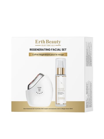 ErthSkin Regenerierendes Gesichtsset (LED Youth Glow EMS Sculptor + HA Serum)