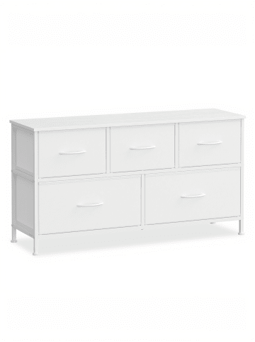SONGMICS Kommode Bellah in Weiß - (B)98.9 x (H)52.3 x (T)30 cm