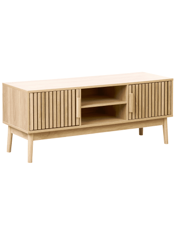Beliani TV-Möbel LYNWOOD in Braun - (W) 117 x (H) 48 x (L) 40 cm