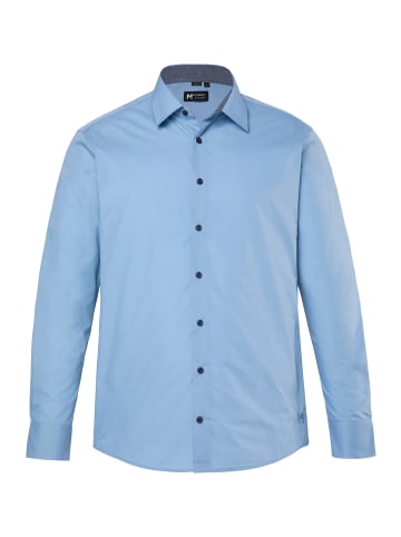 Men Plus Hemd in taubenblau
