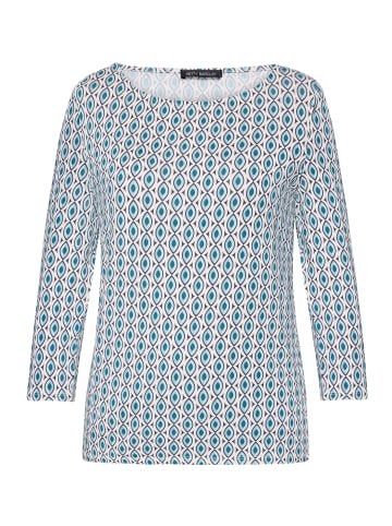 Betty Barclay Basic Shirt mit U-Boot-Ausschnitt in Petrol/Black