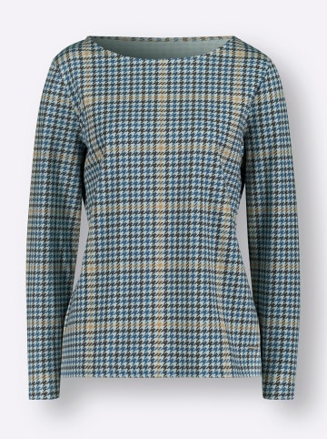 WITT WEIDEN Langarmshirt in kalkmint-gemustert