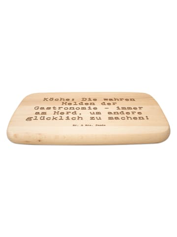Mr. & Mrs. Panda Holz Küchenbrett Spruch Koch Helden mit Spruch in Transparent