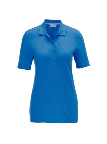 GOLDNER Poloshirt in azurblau