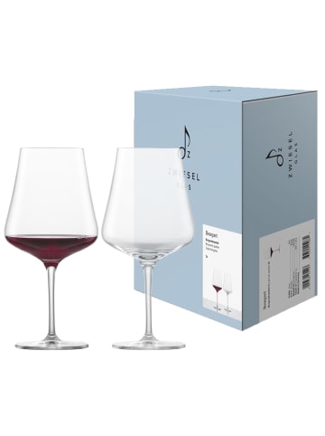 Zwiesel Glas 2er Set Burgunder Rotweingläser Bouquet 657 ml in transparent