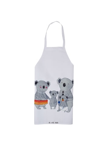 Mr. & Mrs. Panda Kochschürze Koala Familie ohne Spruch in Weiß