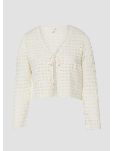 QS Strickjacke in 0300_wollweiß