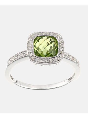 Diamant L'éternel Ring aus 375 Weißgold mit Diamant mit Peridot