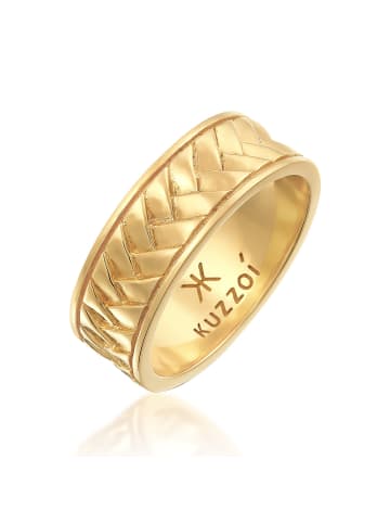 KUZZOI Ring für Herren in silber