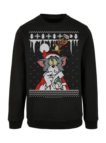 F4NT4STIC Sweatshirt Tom und Jerry Christmas Weihnachten Fair Isle in schwarz