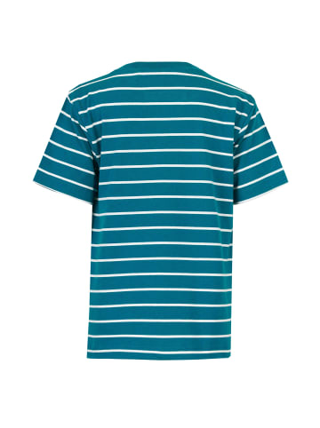 Band of Rascals T-Shirt " Striped " in petrol-cream