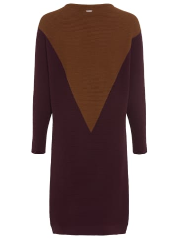 Laura Scott Strickkleid in bordeaux-braun