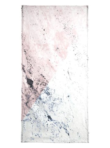 Juniqe Handtuch "Rose Geo Marble" in Grau & Rosa