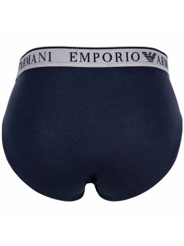 Emporio Armani Slip 2er Pack in Burgund/Marine