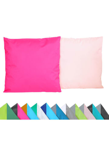 JACK 2er Set Outdoor Wende Kissenhülle 45x45cm in Pink/Rosa