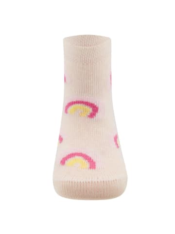 ewers 2er-Set Socken 2er Pack Regenbogen/Herzen in himbeere-latte