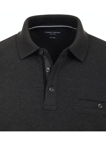 CASAMODA Polo-Shirt Langarm gestreift in Grau