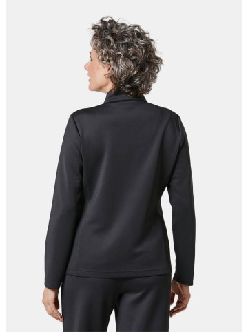 GOLDNER Kurzgröße:  Leichte Freizeitjacke mit Stehkragen und Reißverschluss in schwarz / sand