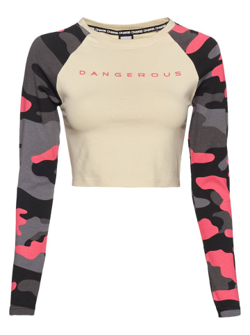 DNGRS Dangerous DNGRS Dangerous Longsleeves in beige camo