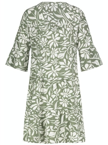 Eight2Nine Kleid in flowers: hedge green-offwhite