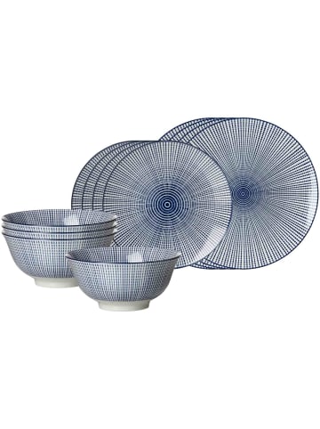 Ritzenhoff & Breker 12-tlg. Basic-Set Royal Makoto in in blau-weiß
