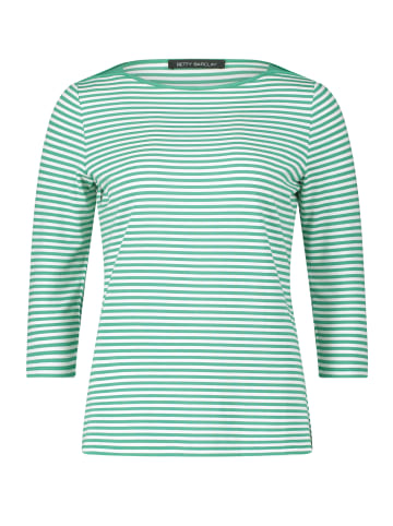 Betty Barclay Ringelshirt mit U-Boot-Ausschnitt in Green/Cream