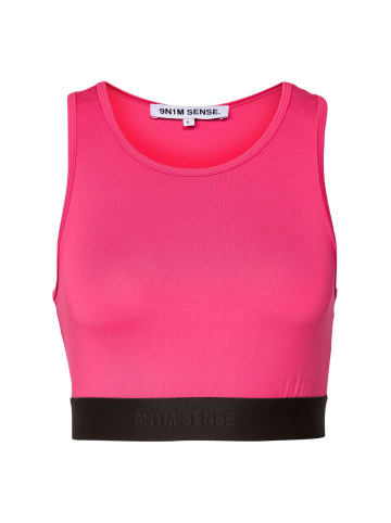 9N1M SENSE 9N1M SENSE Cropped T-Shirts in hibiskus pink