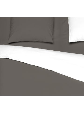 Mistral Home Mistral Perkal Wendebettwäsche in Khaki/Weiß