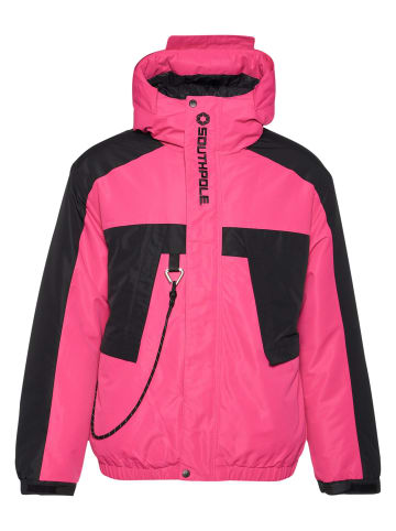 Southpole Southpole Winterjacken in pink/black