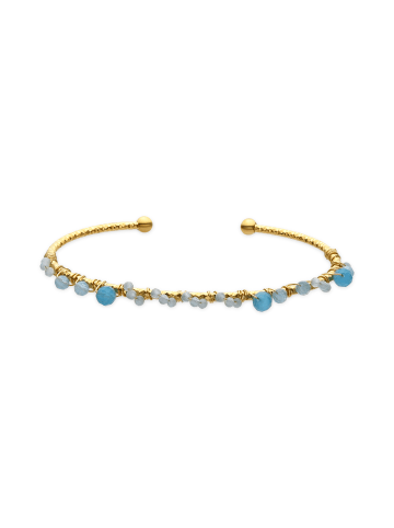 Luxenter Armreif Yakde mit 18 Karat Goldfinish – YAKDE