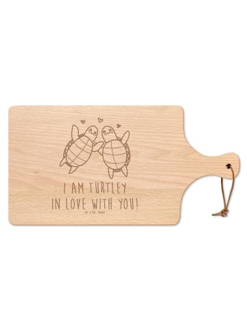 Mr. & Mrs. Panda schneidunterlage Schildkröten Paar mit Spruch in Transparent