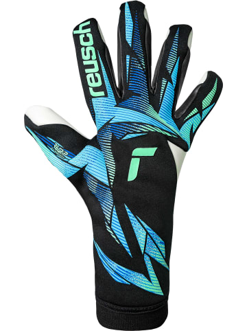 Reusch Torwarthandschuhe Attrakt RE:GRIP Strapless in 7272 black/ocean light