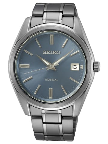 Seiko Herren-Armbanduhr Titan Blaugrau