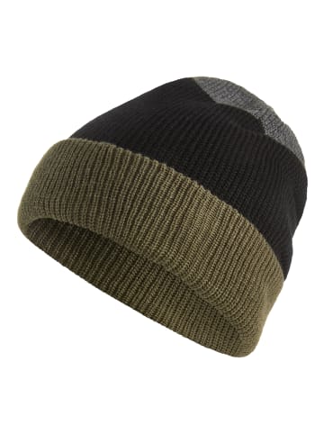 Man's World Strickmütze in grau-schwarz-grün