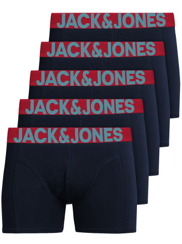 Jack & Jones 5er-Set Unterhosen Panties in Navy Red