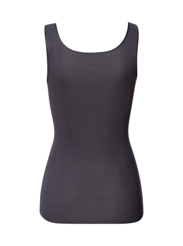 Hanro Tanktop Cotton Seamless in black pearl