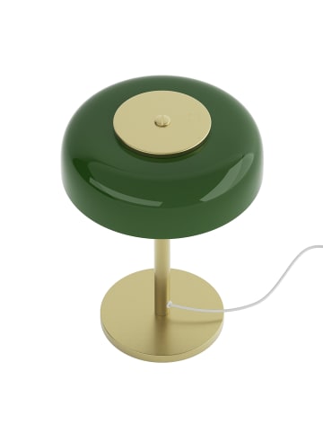 home24 Tischleuchte CELESTIA in Grün / Gold