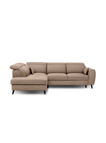 MF Design Nobel Recamiere Links in Beige -  (L) 265 x (B) 265 x (H) 100 cm