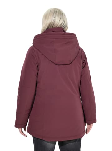 Ulla Popken Parka in dunkel weinrot