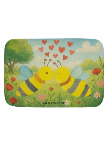 Mr. & Mrs. Panda duschmatten Biene Liebe Design ohne Spruch in Weiß