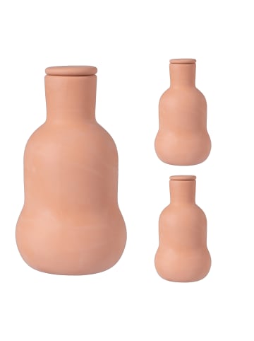 relaxdays 3 x Ollas in Terrakotta - 500 ml