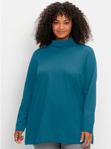 sheego Rollkragenshirt in topas