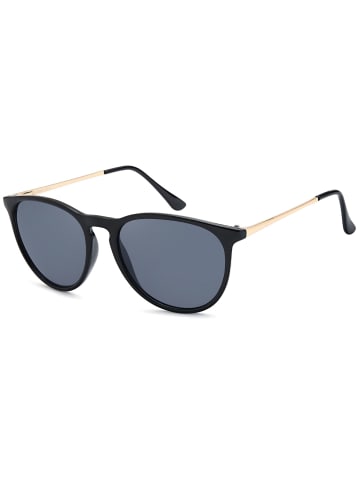 styleBREAKER Sonnenbrille in Schwarz / Grau getönt