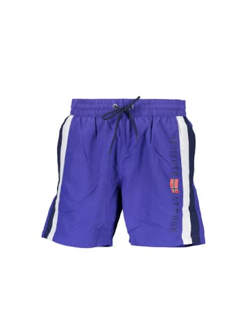 NORWAY 1963 Blaue Polyamid-Badeshorts